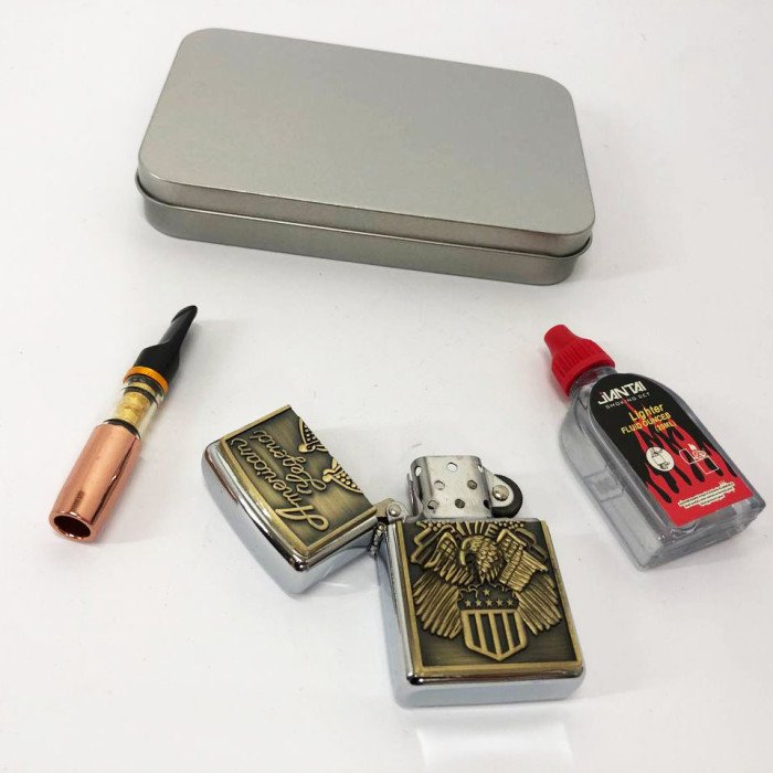 Запальничка бензинова в подарунковій коробці N1, запальничка на день народження, запальнички бензинові