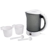 Электрочайник чайник с чашками и ложечками набор в дорогу Adler AD 1268 0.6Л 600Вт