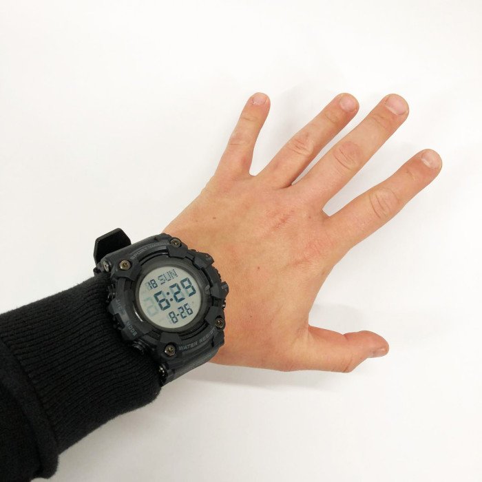 Годинник наручний чоловічий SKMEI 1968BKWT BLACK-WHITE, годинник армійський скмей. Колір: чорний з білим циферблатом