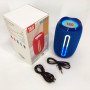Портативна Bluetooth-колонка TG653 USB з ремінцем, Бездротова колонка портативна потужна. Колір: синій