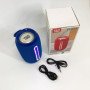 Портативна Bluetooth-колонка TG653 USB з ремінцем, Бездротова колонка портативна потужна. Колір: синій
