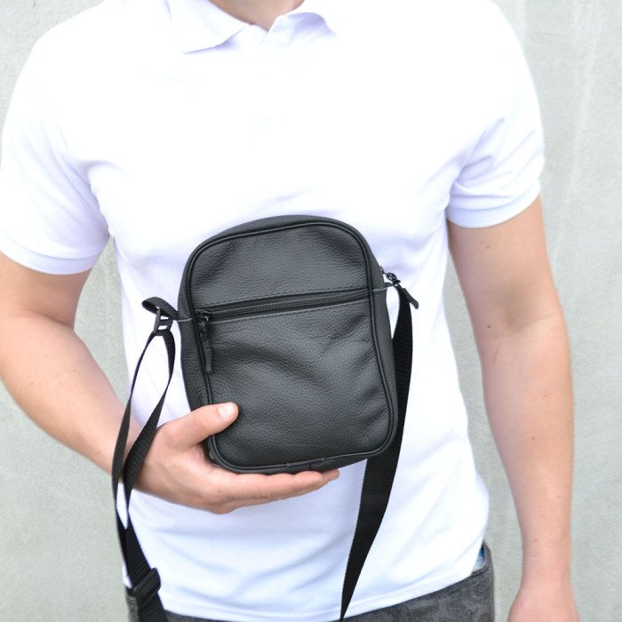 Якісна чоловіча сумка з натуральної шкіри, сумка месенджер, шкіряна барсетка, сумка через плече