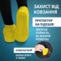 Багаторазові бахіли-чохли L (41-45 розмір) для взуття силіконові від води та бруду. Колір: жовтий