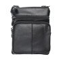 Чоловіча сумка з натуральної італійської шкіри флотар – 5 кишень, міцна фурнітура