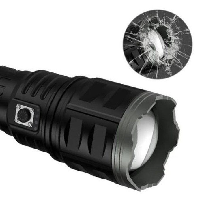 Ліхтар ручної моделі Police AK138-1 WHITE LASER LED PM60-TG 8х18650, USB-зарядка, Power Bank, зум