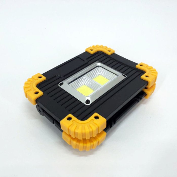 Прожектор світлодіодний Ліхтар L812-20W-2COB 1W power bank, світлодіодні переносні прожектори
