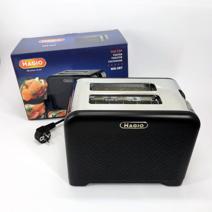 Тостер MAGIO MG-287, Тостер хороший, Електронні тостери, Маленький тостер, Тостерниця для бутербродів