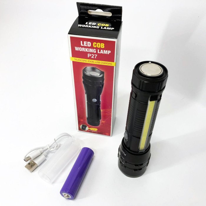 Кишеньковий ліхтарик PLD-P27 White Laser LED PM10-TG+COB, Надпотужний ліхтарик, Підствольний ліхтарик