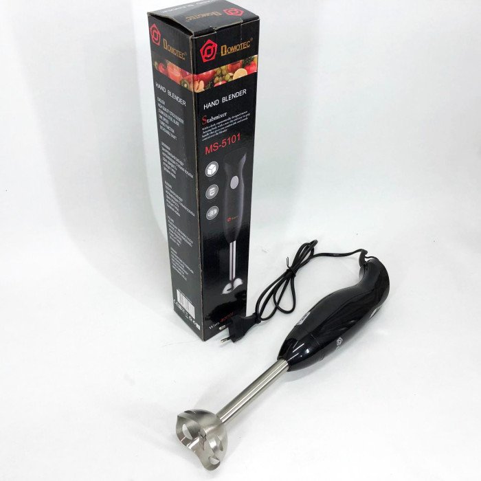 Блендер DOMOTEC MS-5101 занурювальний 350 Вт нержавіюча сталь, блендер для молочних коктейлів блендер подрібнювач