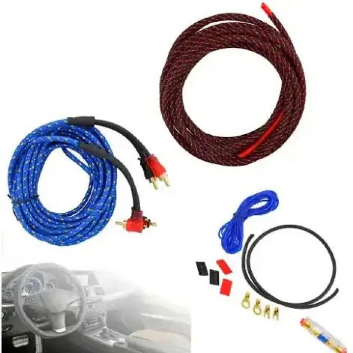 Набір проводів AWG/RCA для встановлення саббуфера KIT 10GA/C011