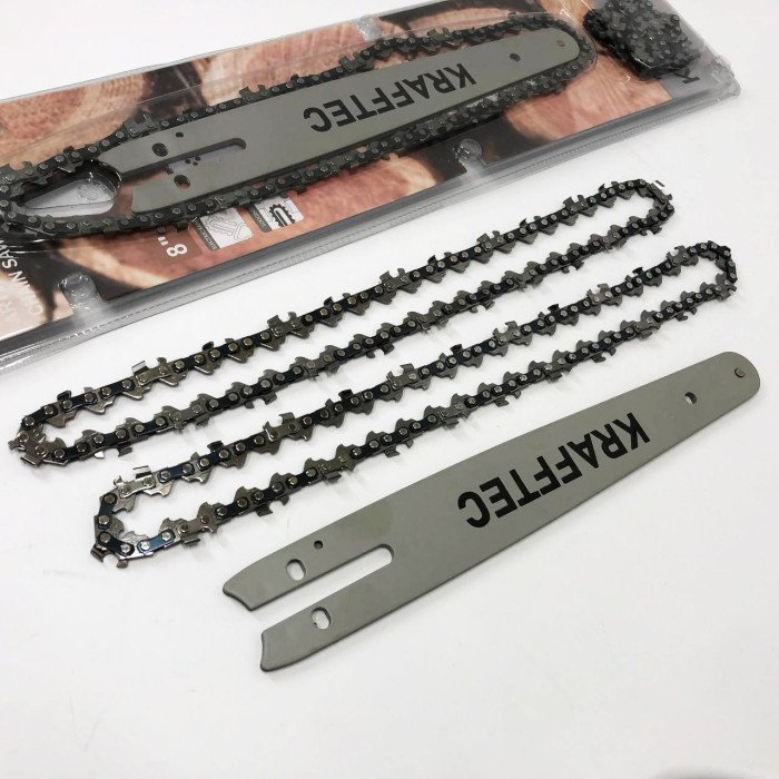 Комплект шина 40 см + 2 ланцюги 16 дюймів 64 ланки для бензопили, висока зносостійкість та швидкість різання
