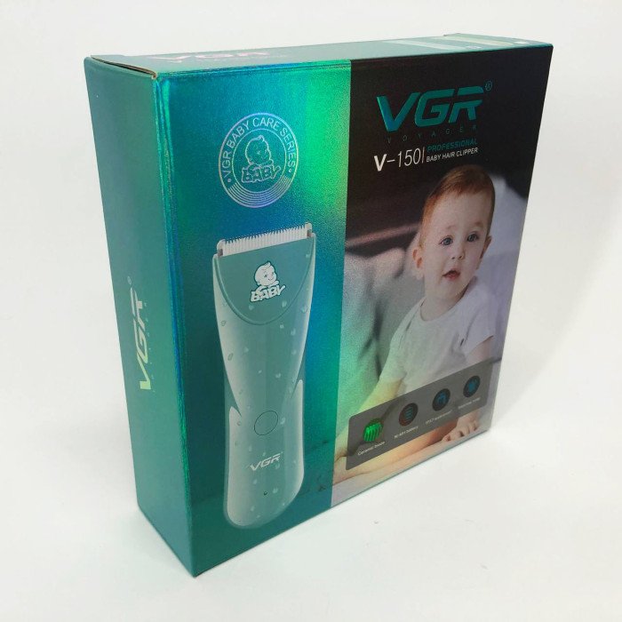 Дуже тиха бездротова машинка для стрижки волосся дітей VGR V-150 з двосторонніми насадками