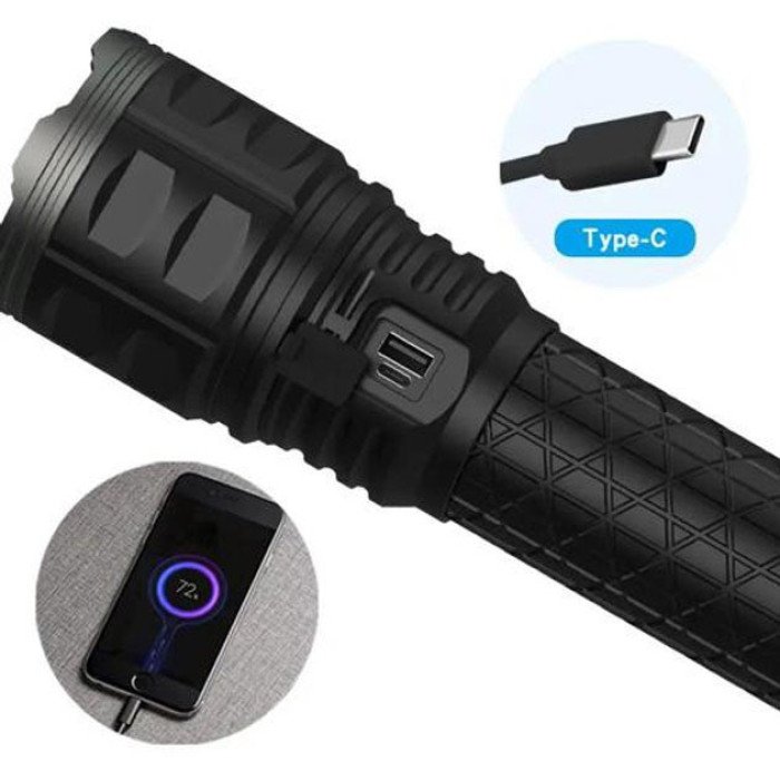 Ліхтар ручної моделі Police AK138-1 WHITE LASER LED PM60-TG 8х18650, USB-зарядка, Power Bank, зум