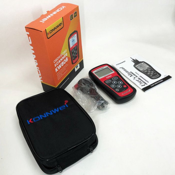 Автомобільний діагностичний сканер Konnwei KW808 OBD II/EOBD, Автотестер універсальний Адаптер