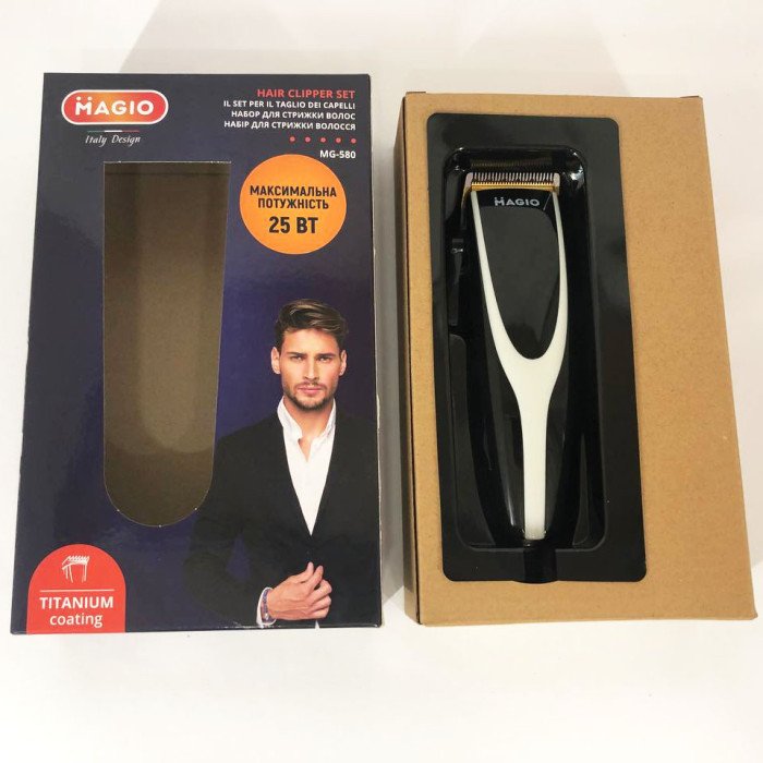 Машинка для стрижки волосся MAGIO MG-580, машина для підстригання, електромашинка для волосся