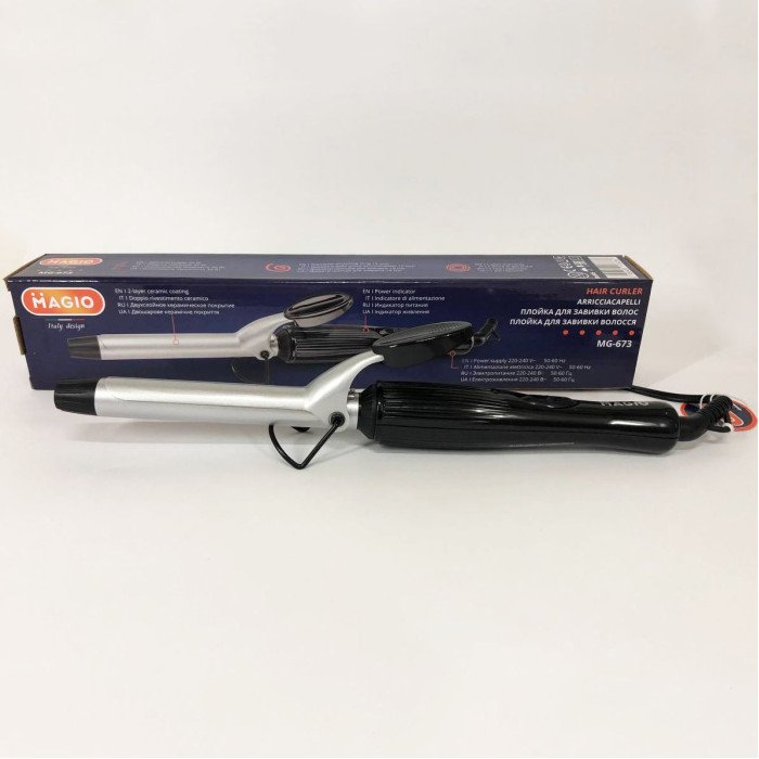 Плойка для завивання волосся MAGIO MG-673, Плойка для прикореневого об'єму, Плойка з керамічним покриттям
