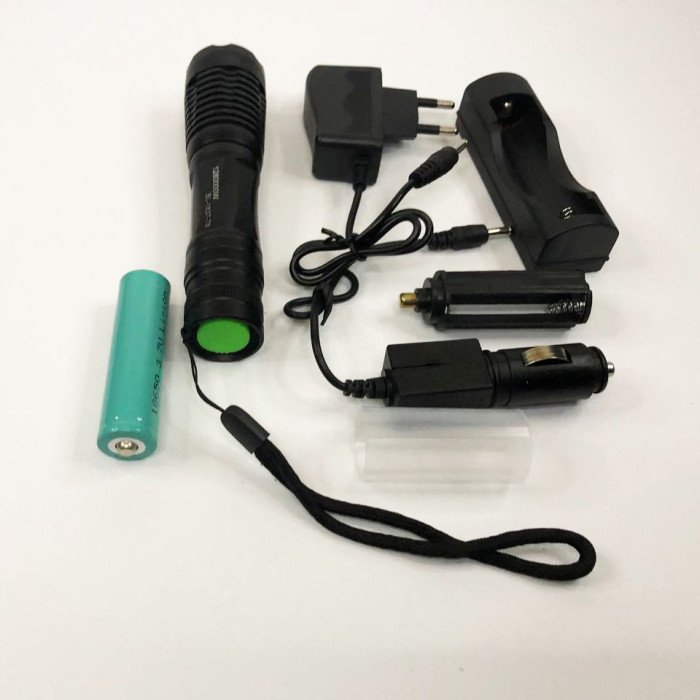 Ліхтар Police BL-1837-T6 (1х18650, зарядки 220В та 12В, 5 режимів, 1050 люмен), Водонепроникний ліхтар