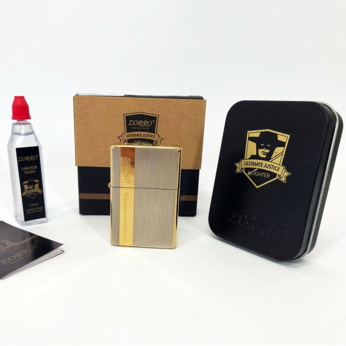 Запальничка бензинова Zorro HL-363, запальничка подарунок на день народження, незвичайна запальничка