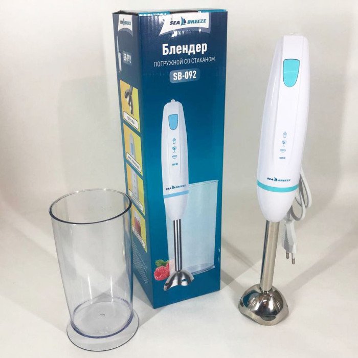 Блендер занурювальний ручний SeaBreeze SB-092 500 Вт, маленький блендер, міксер блендер ручний, потужний блендер