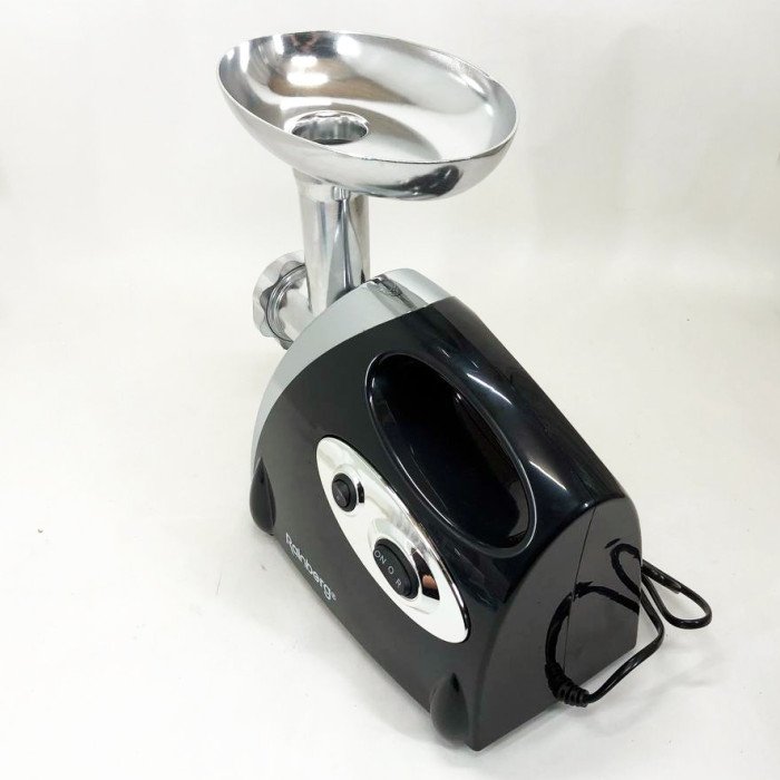М'ясорубка Rainberg RB-675 3800W із соковижималкою, м'ясорубка електрична метал. Колір: чорний