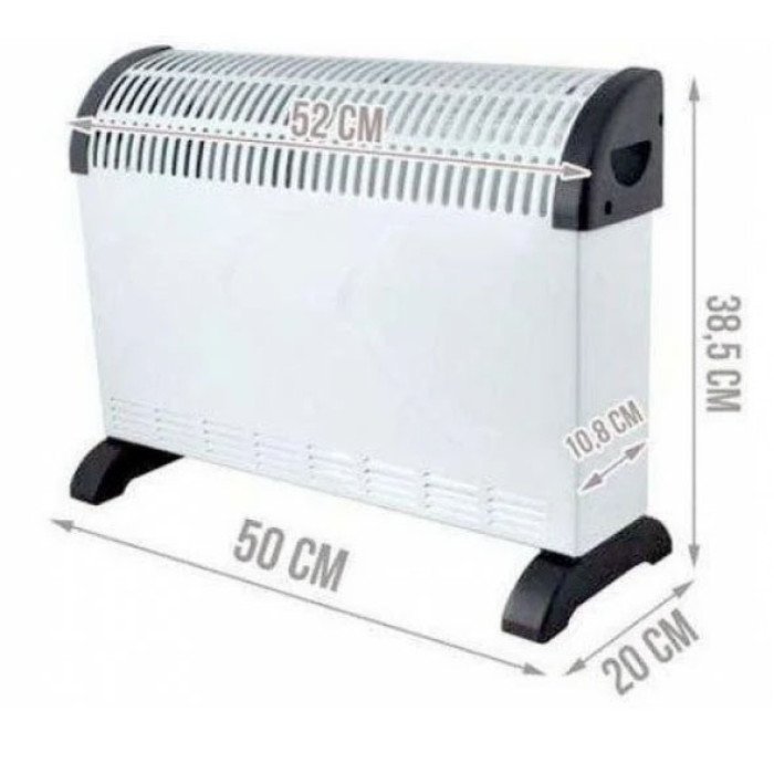 Конвектор Domotec MS-5904 з терморегулятором до 2000 Вт електричний обігрівач, Теплоконвектор