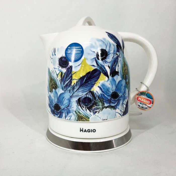 Електричний керамічний дисковий чайник MAGIO MG-973 електричний чайник, стильний чайник