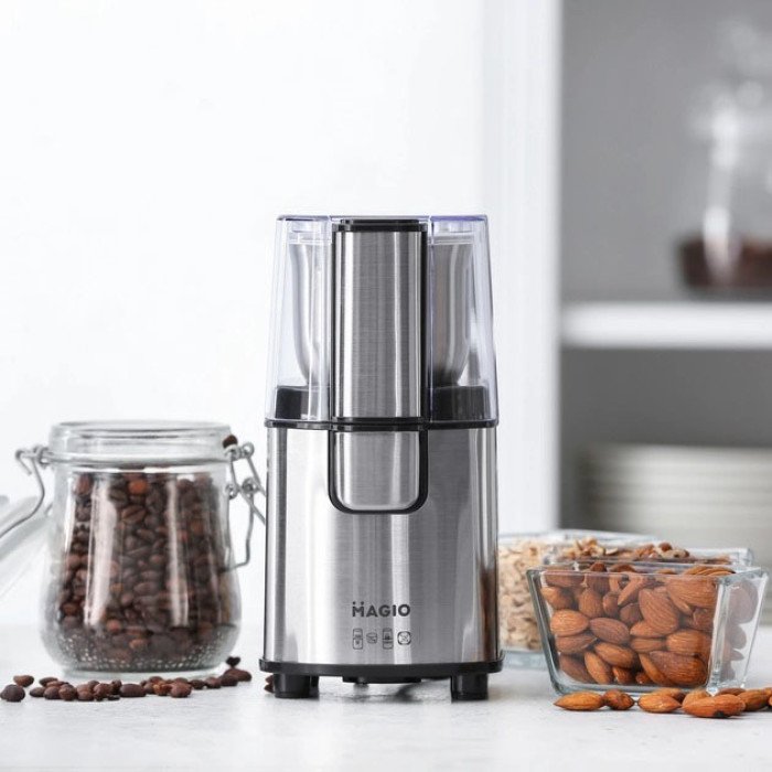 Кавомолка MAGIO MG-208 200 Вт, багатофункціональна кавомолка, електрична кавомолка подрібнювач