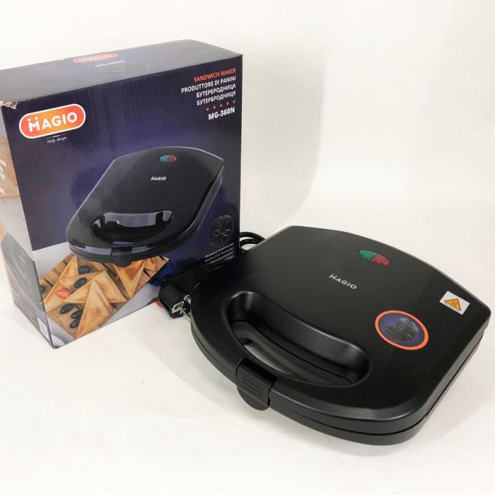 Бутербродниця сендвічниця MAGIO MG-360N 700 Вт, електробутербродниця, електрична сендвічниця