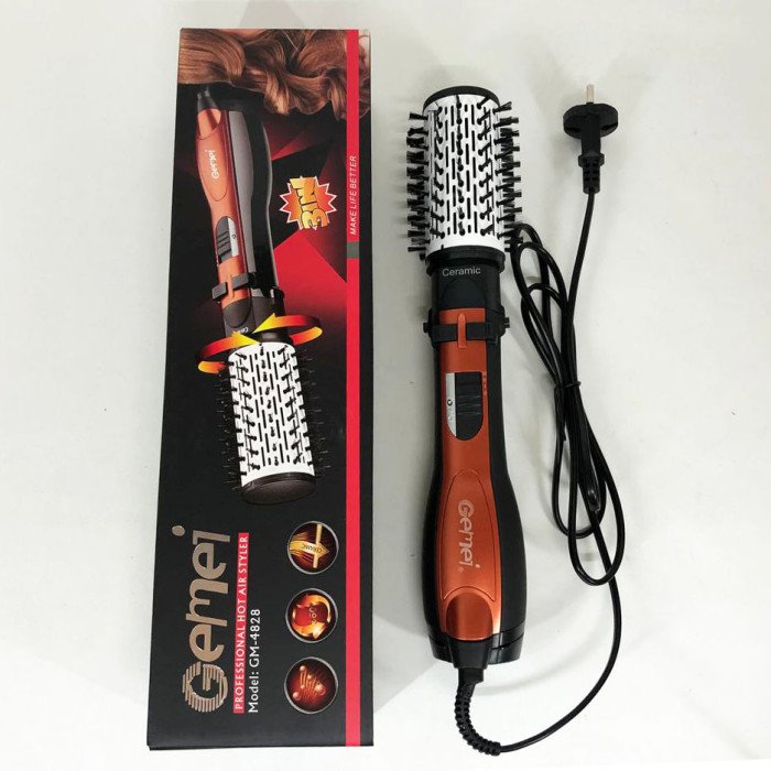 Фен щітка з насадкою, що обертається , Фен браш з обертанням, Щітка сушка для волосся, Фен брашинг