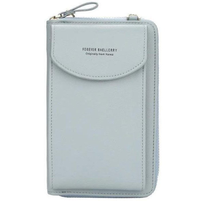 Гаманець-клатч із еко-шкіри Baellerry Forever N8591, практичний маленький жіночий гаманець. Колір: сірий