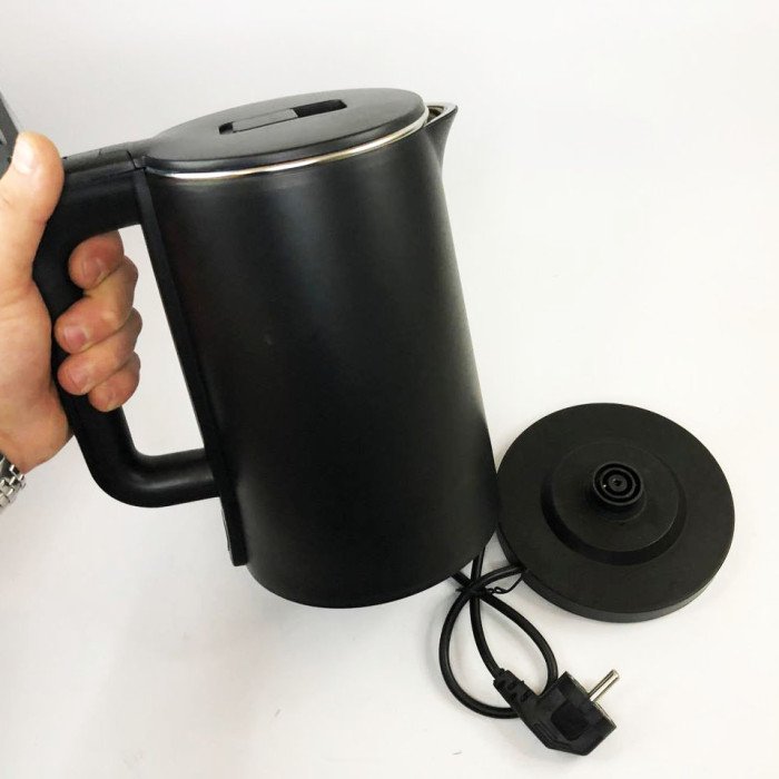 Електрочайник Crownberg CB-2845 дисковий 1.8л 1800Вт. Колір: чорний