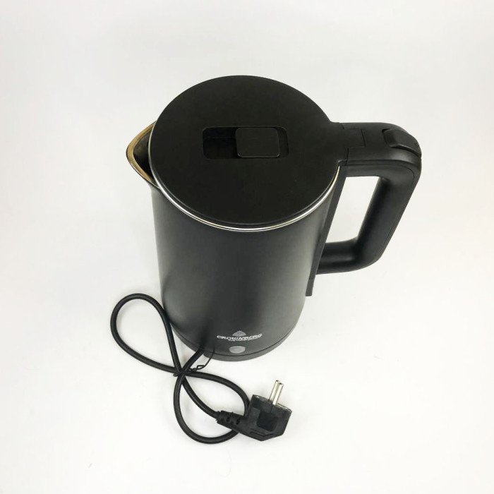 Електрочайник Crownberg CB-2845 дисковий 1.8л 1800Вт. Колір: чорний