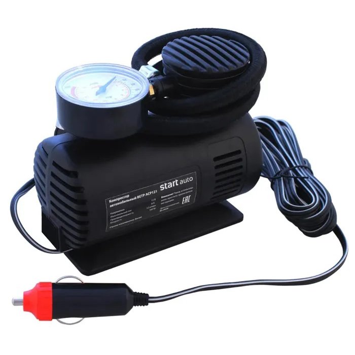 Компресор для машини Air Pomp Ji030, Компресор від прикурювача, Портативний автомобільний насос