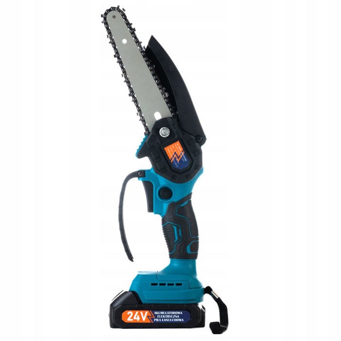 Електрична пилка для гілок Domotec 20 см 24 В, Міні-ланцюгова пилка для дачі, Садова акумуляторна пилка