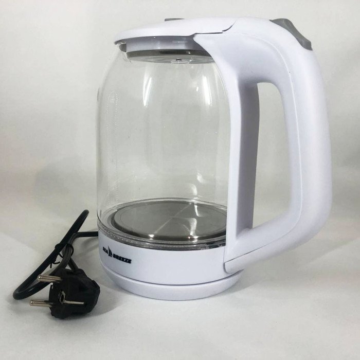 Електрочайник SeaBreeze SB-015 1.8 л, чайники з підсвічуванням, електронний чайник, тихий електричний чайник