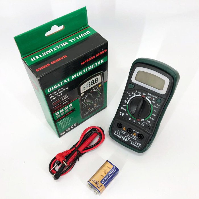 Мультиметр універсальний цифровий тестер Mastech MAS830L, професійний тестер, для дому