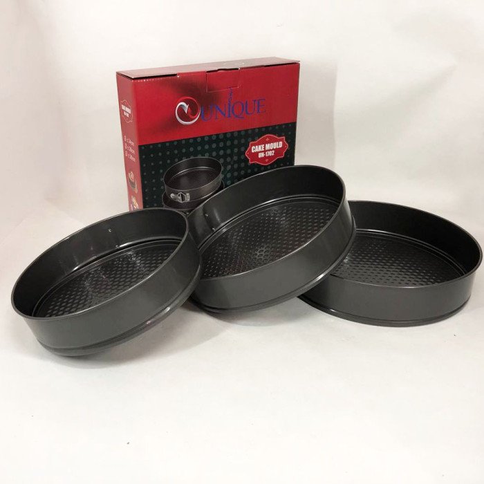 Набір форм для випікання роз'ємні 3 шт Unique UN-1702, металева форма для випікання набір