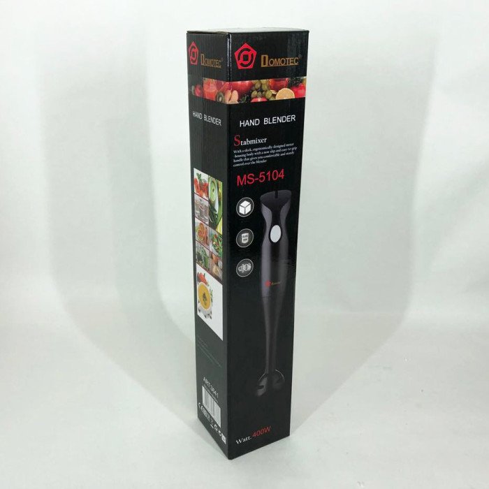 Блендер DOMOTEC MS-5104 400 Вт, Блендер занурювальний електричний, Блендер для дому, Портативний блендер