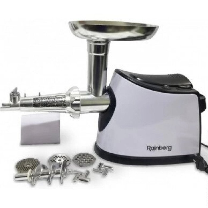 Електром'ясорубка з соковижималкою Rainberg RB-674 3000W, електром'ясорубка для шатківниці, потужна м'ясорубка