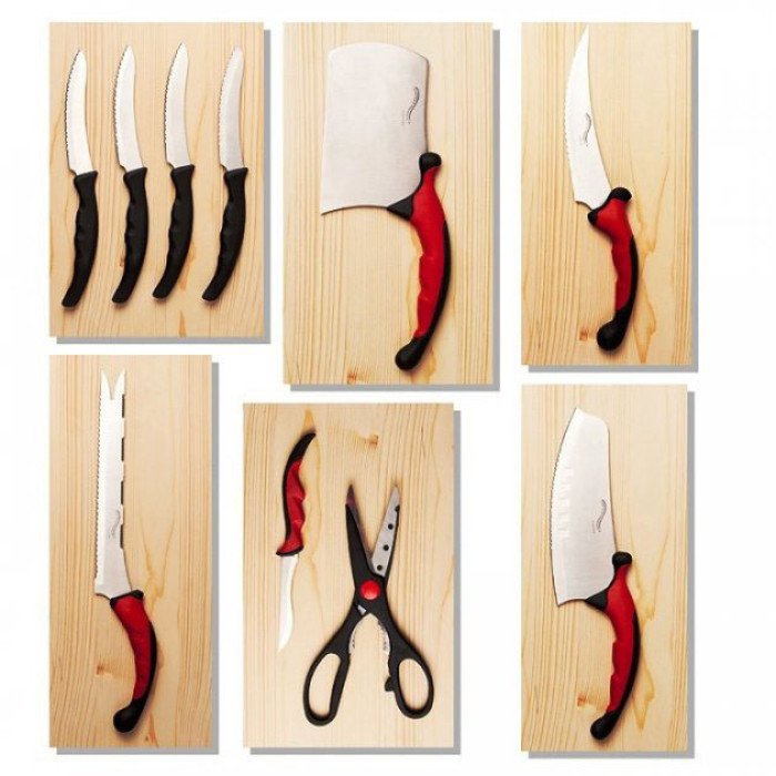 Набір кухонних ножів Contour Pro Knives 13 предметів, Набір кухонного приладдя набір ножів