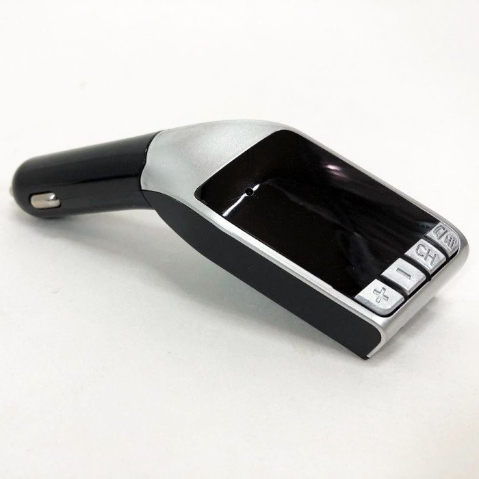 Автомобільний FM трансмітер модулятор H15 Bluetooth MP3, Bluetooth модулятор в машину. Колір: срібний