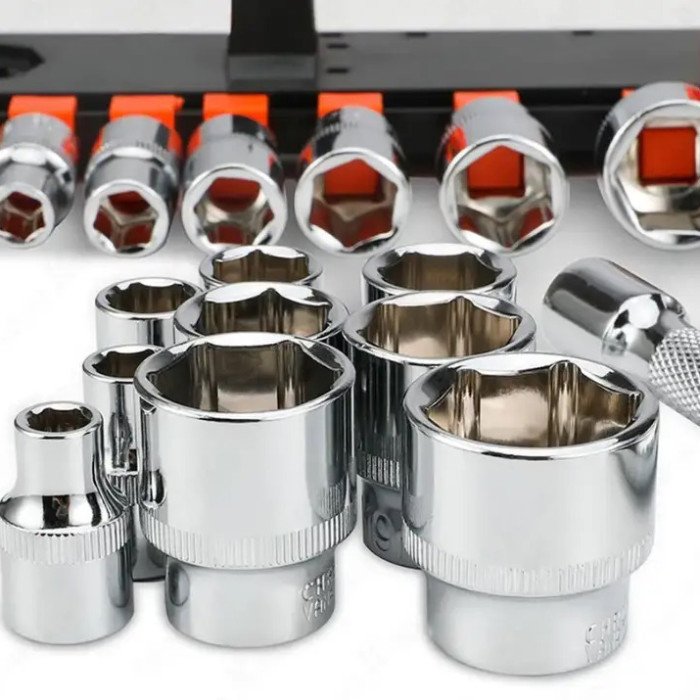 Набір торцевих головок 1/2" з тріскачкою, 12шт / Універсальний набір інструментів головок для авто