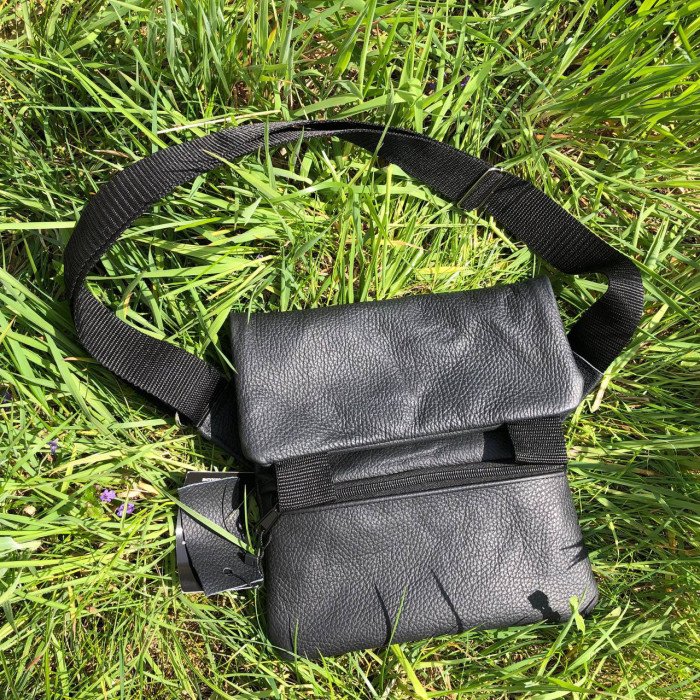 Набір 2В1. Шкіряна сумка з кобурою + ліхтарик професійний POLICE BL-X71-P50