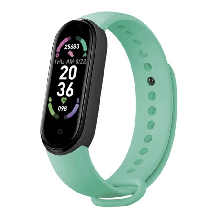 Фітнес браслет FitPro Smart Band M6 (смарт годинник, пульсоксиметр, пульс). Колір зелений