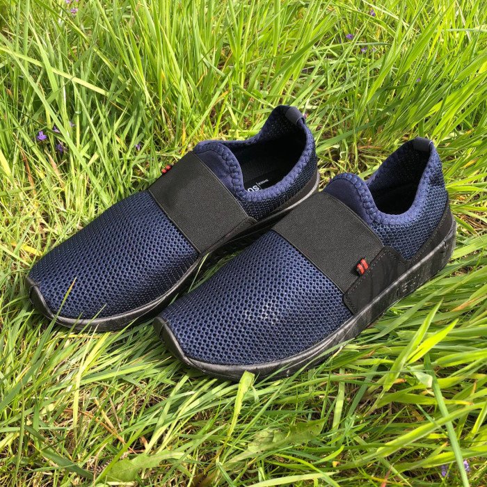 Чоловічі кросівки із сітки 45 розмір. Літні кросівки сітка, взуття для бігу. Модель 44252. Колір: синій