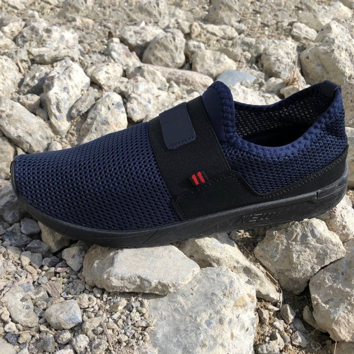 Чоловічі кросівки із сітки 41 розмір. Літні кросівки сітка, взуття для бігу. Модель 44252. Колір: синій