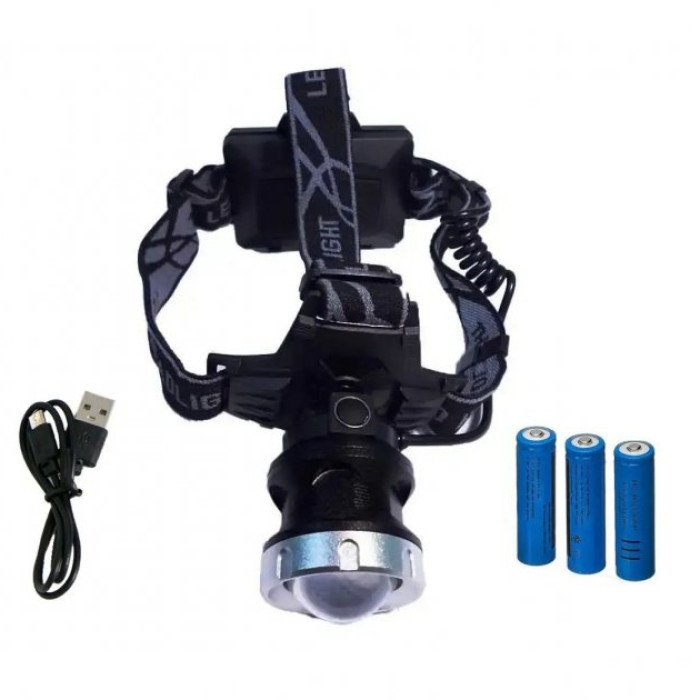 Ліхтарик на голову Bailong BL-8070-P50, LED налобний акумуляторний ліхтар, ліхтар на голову для риболовлі