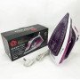 Праска Domotec MS 2201 2800W керамічна підошва, Професійна парова праска. Колір: фіолетовий