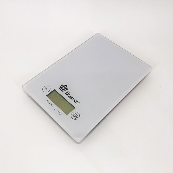 Ваги кухонні DOMOTEC MS-912 Glass, електричні кухонні ваги, точні кухонні ваги. Колір: білий
