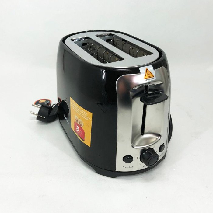 Тостер MAGIO MG-272B 750 Вт, тостер кухонний, тостери для дому, тостерниця, сендвіч-тостери. Колір: чорний